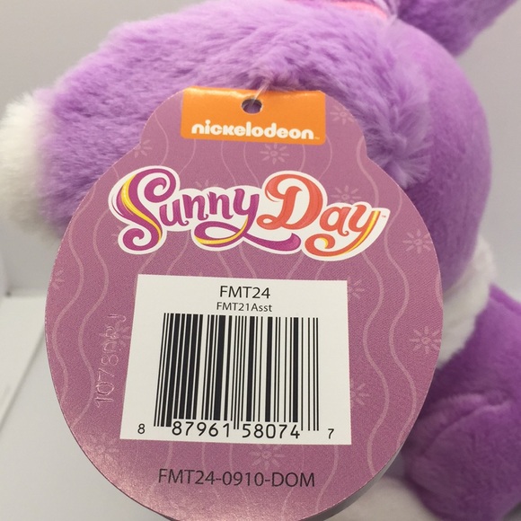 Sunny Day Rox’s Bunny Violet Plush Stuffed Rabbit Nickelodeon Fisher Price - Picture 8 of 9